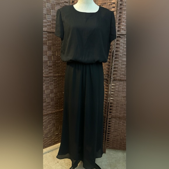 Positive Attitude Woman’s Long Formal Black Dress Size 12 - Picture 12 of 12